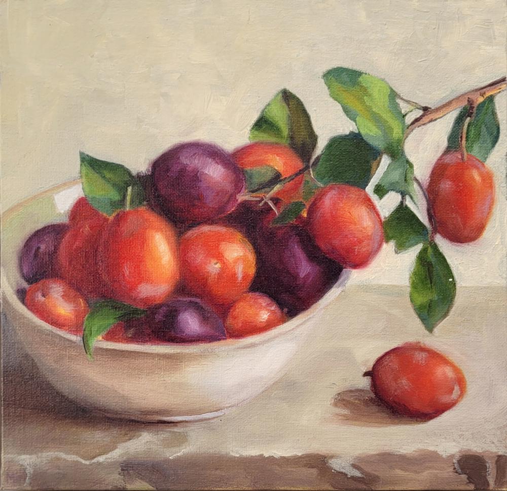 Still Life with Plums